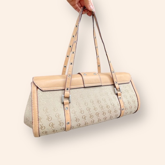 Vtg Y2K XOXO Purse 00’s Handbag Monogram Canvas Shoulder Bag - Picture 3 of 7